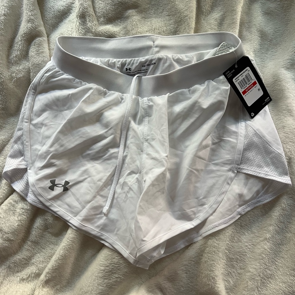 Under Armour White Women's Lightweight Athletic Shorts